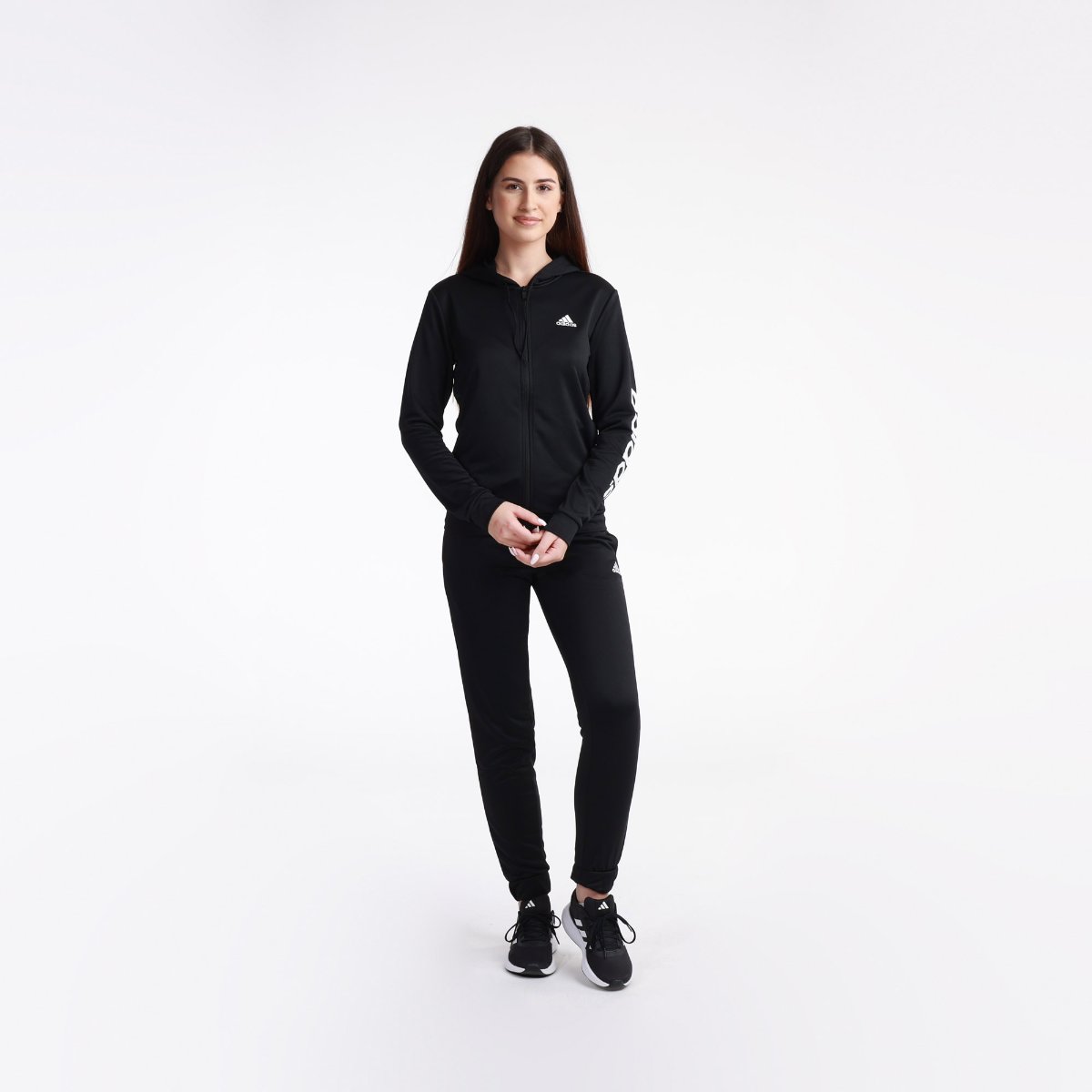 KOMPLET TRENERKA ADIDAS W LINEAR TS BLACK WHITE