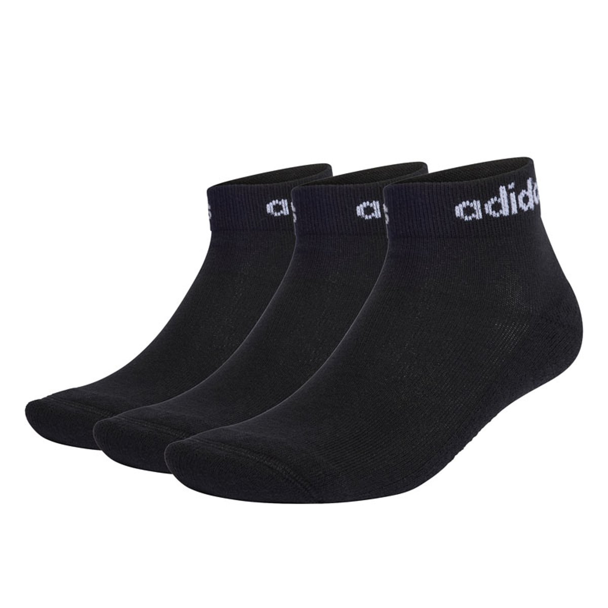 ČARAPE ADIDAS T LIN ANKLE 3P BLACK WHITE