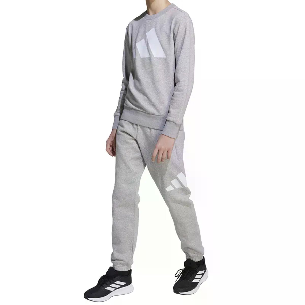 KOMPLET TRENERKA ADIDAS J BL FL JOG 240 MGREYH WHITE